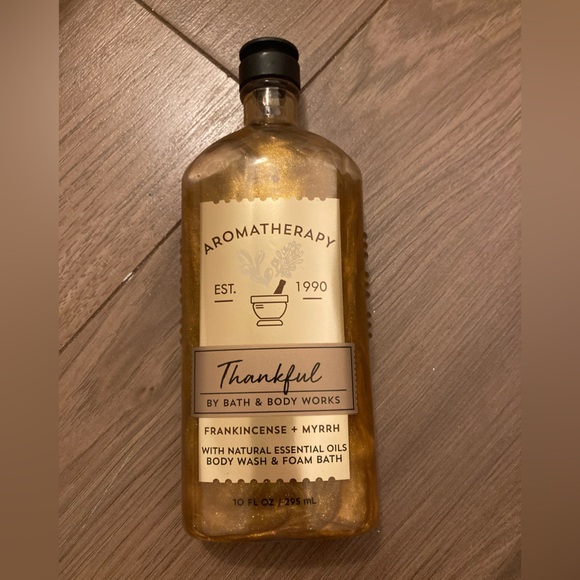 Bath & Body Works Aromatherapy Thankful Body Wash - Gold NWT RARE